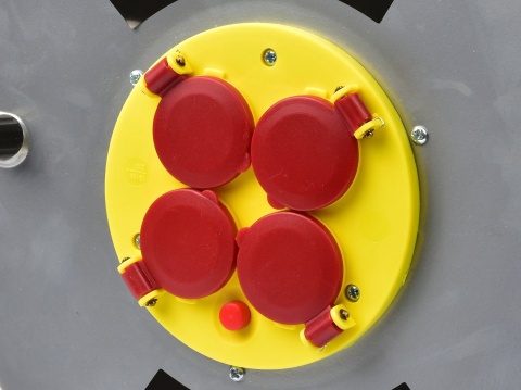 Przedłużacz elektryczny bębnowy metalowy 3x2,5mm 50m (2)