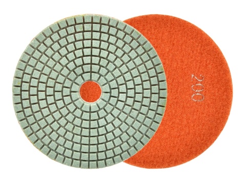 Tarcza polerska do szlifowania gresu na mokro 125mm GR200 (5/25/250)