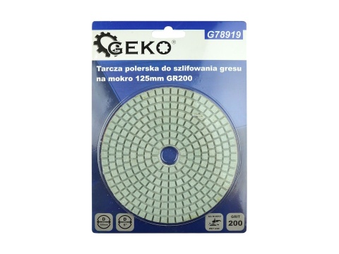 Tarcza polerska do szlifowania gresu na mokro 125mm GR200 (5/25/250)