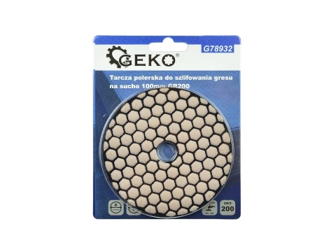 Tarcza polerska do szlifowania gresu na sucho 100mm GR200 (5/250)