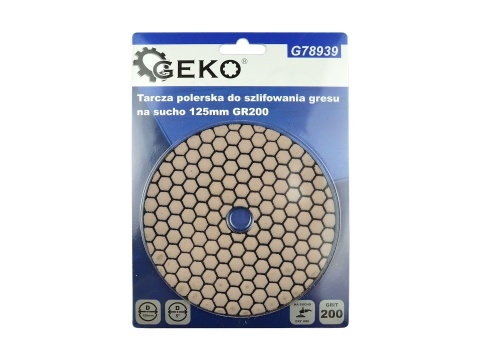 Tarcza polerska do szlifowania gresu na sucho 125mm GR200 (5/25/250)