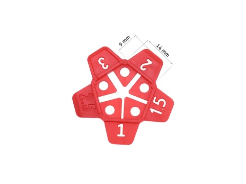 Uniwersalny System Gwiazdek-krzyżyków 1-3mm 5w1 100szt.(100)