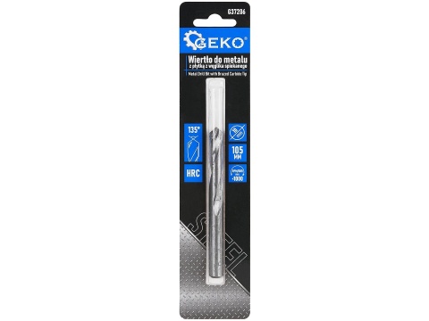 Wiertło do metalu z płytką z węglika spiekanego -10x105 mm (300)