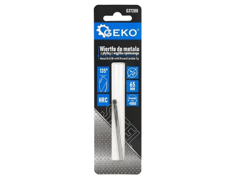 Wiertło do metalu z płytką z węglika spiekanego -4x65 mm (400)