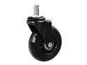 Kauczukowe kółka do fotela czarne 75mm 45kg- 5szt (12)