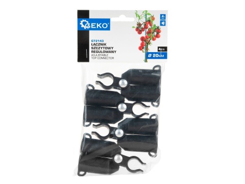 Łącznik szczytowy, regulowany do tyczek 20mm - 4szt/opak (100)