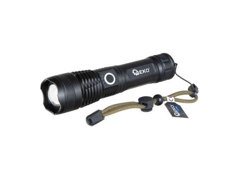 Latarka taktyczna LED XHP50 15W 1800mAh 1500lm IPX3 - kartonik wystawowy (12/48)