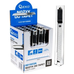 Nożyk do tapet 100x18x0.5mm SS SK4 - kartonik wystawowy (24/192)