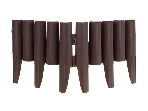 Obrzeże - palisada ogrodowa, zestaw 2,5m - Brązowe (20)