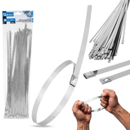 Opaski zaciskowe ze stali nierdzewnej 7.9x350mm 100szt. (25)