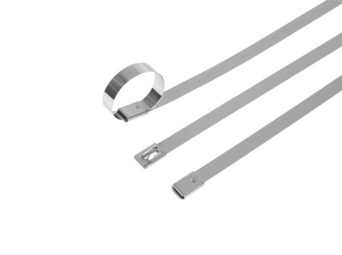 Opaski zaciskowe ze stali nierdzewnej 7.9x350mm 100szt. (25)