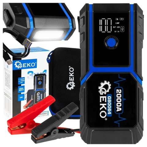 Urządzenie rozruchowe - JUMP STARTER 20000mAh 1000A LED QC3.0 12V (12)