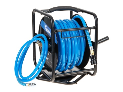 Wąż pneumatyczny na zwijaku ręcznym 30m 10x14mm (1)