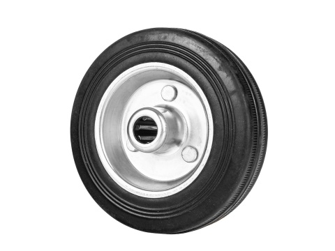 Koło stalowo gumowe 100mm 60kg (80)