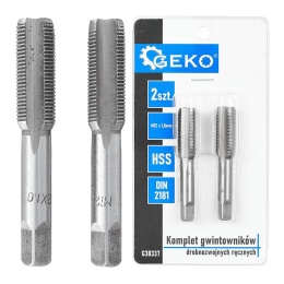Komplet gwintowników drobnozwojnych ręcznych M12 x 1,0mm 2szt. (50/100)
