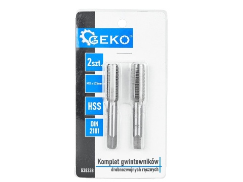 Komplet gwintowników drobnozwojnych ręcznych M12 x 1,25mm 2szt. (50/100)