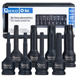 Kpl. kluczy udarowych torx 8el. 1/2