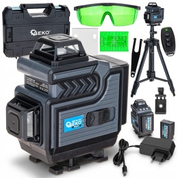 Laser krzyżowy 360° 4D zielona linia + statyw (pełny zestaw) (5)