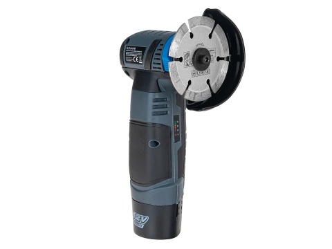 Mini szlifierka kątowa akumulatorowa bezszczotkowa 76mm 2x2.0Ah 12V (4)