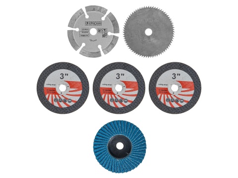 Mini szlifierka kątowa akumulatorowa bezszczotkowa 76mm 2x2.0Ah 12V (4)