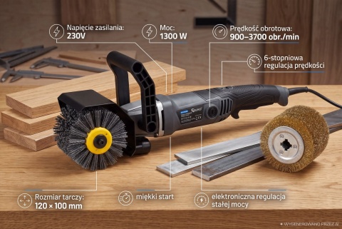 Satyniarka do drewna i stali 1300W (3)