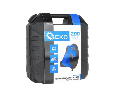 Uchwyt-Przyssawka próżniowa akumulatorowa 210mm 200kg 4.0Ah 3,7V (10)