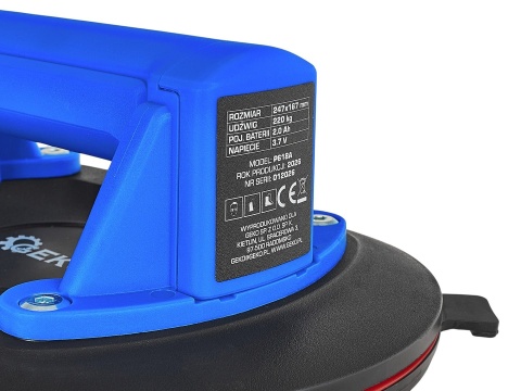Uchwyt-Przyssawka próżniowa akumulatorowa 247x167mm 220kg 2.0Ah 3,7V (10)