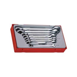 Teng Tools 8-elementowy zestaw kluczy płasko-oczkowych zapadkowych TT6508R 109730101