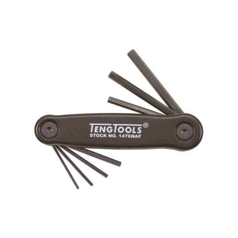 Teng Tools Klucze trzpieniowe sześciokątne calowe w zestawie 1476NAF 151470200