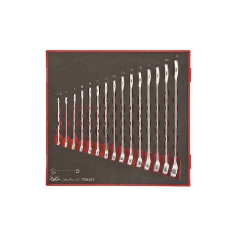 Teng Tools Zestaw 15 kluczy płasko-oczkowych TED6515 238360101