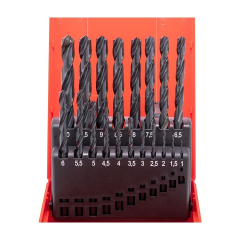 Sherwood Zestaw wierteł do metalu HSS 1-10mm 19szt. SHR-025-8460