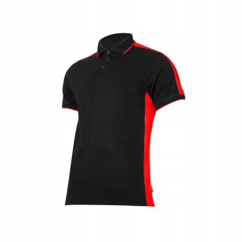 Lahti Pro Koszulka polo czarno czerwona L40321 M