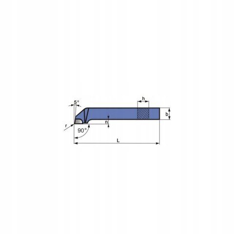 Nóż tokarski boczny 12x12mm P20 NNBe