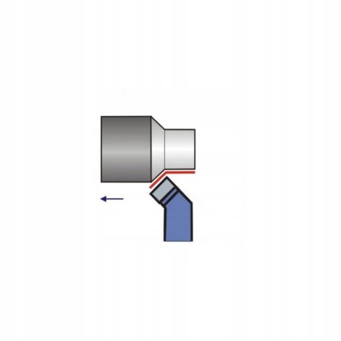 Nóż tokarski wygięty bocian 20x20mm S20 NNZc