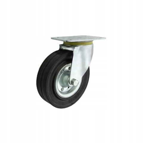 Koło kółko skrętne metal-guma 100mm