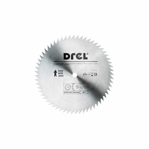 Drel Tarcza piła do cięcia drewna 500x30mm 60T CON-TCV-5006