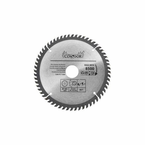 Drel Tarcza piła widiowa do drewna 185x30mm 60T CON-TCT-1856