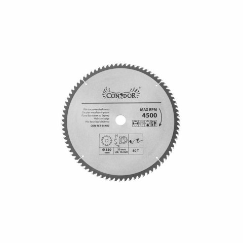 Drel Tarcza piła widiowa do drewna 350x30mm 100T CON-TCT-3510