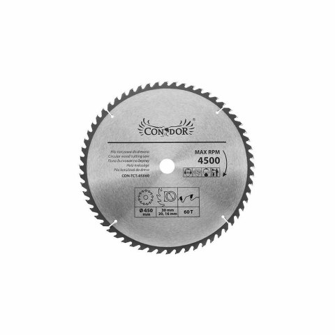 Drel Tarcza piła widiowa do drewna 450x32mm 60T CON-TCT-4506