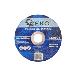 Geko Tarcza do cięcia metalu 125x1.2mm G00021