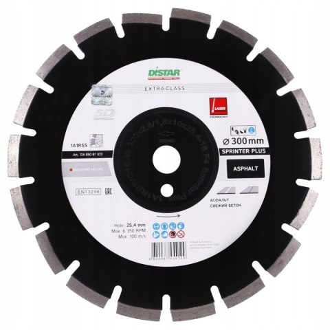 Tarcza diamentowa do cięcia asfaltu 300mm SPRINTER
