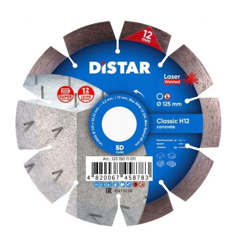 Tarcza diamentowa do cięcia betonu segment 125mm
