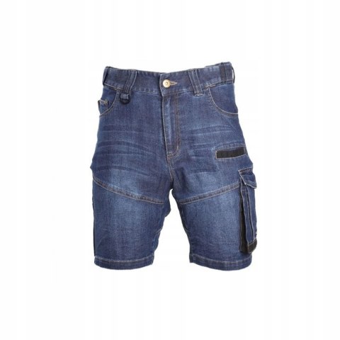 Spodenki robocze jeansowe krótkie Slim Fit XL
