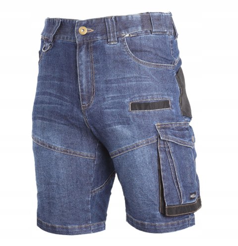 Spodenki robocze jeansowe krótkie Slim Fit S