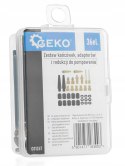 Zestaw końcówek, adapterów i redukcji do pompowania 36cz. GEKO G01267