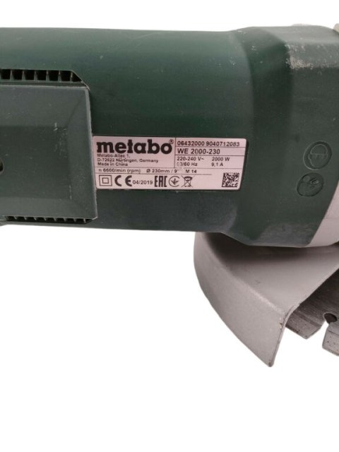 Szlifierka kątowa sieciowe Metabo 2000 W 230 V