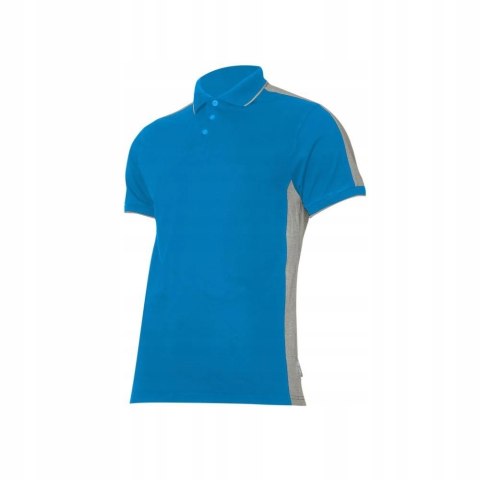Lahti Pro Koszulka polo szaro niebieska L40319 L