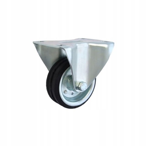 Koło kółko stałe metal-guma 100mm
