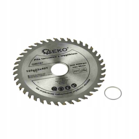Geko Tarcza widiowa do drewna 125x22mm 40T G00107