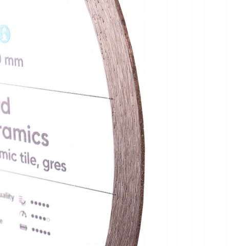 Tarcza diamentowa do cięcia twardych płytek 250mm